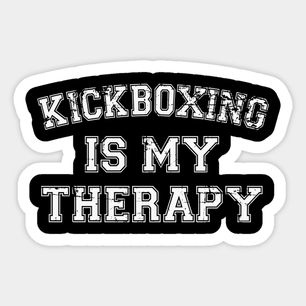 Kickboxing Is My Therapy Sticker by RW